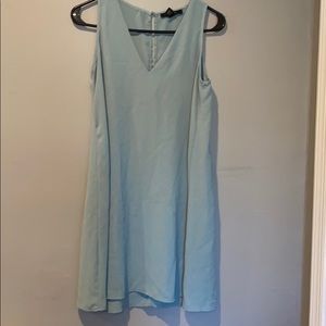 Light teal shift dress